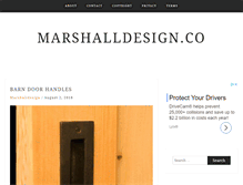Tablet Screenshot of marshalldesign.co